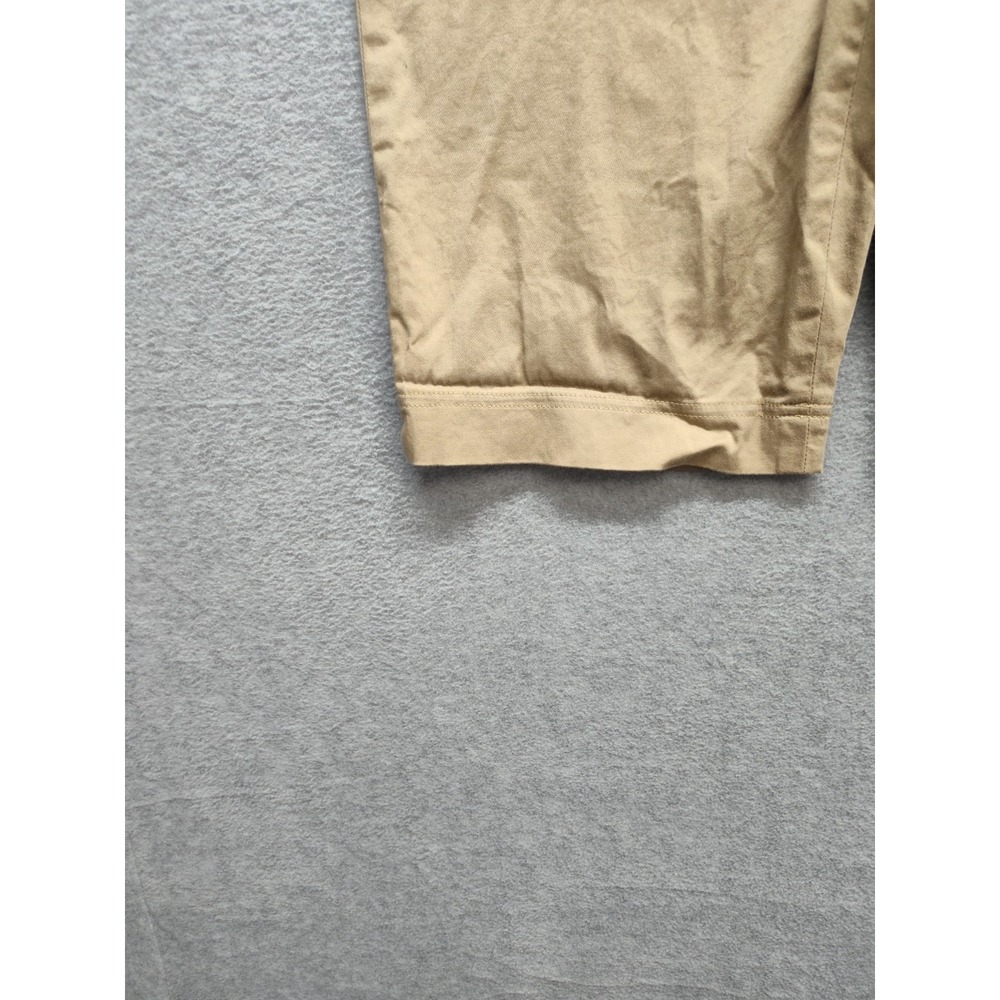 Pantalogy Women Bermuda Shorts 8 Beige Elastic Waist Zip Hook & Eyes Logo Casual - Picture 4 of 16